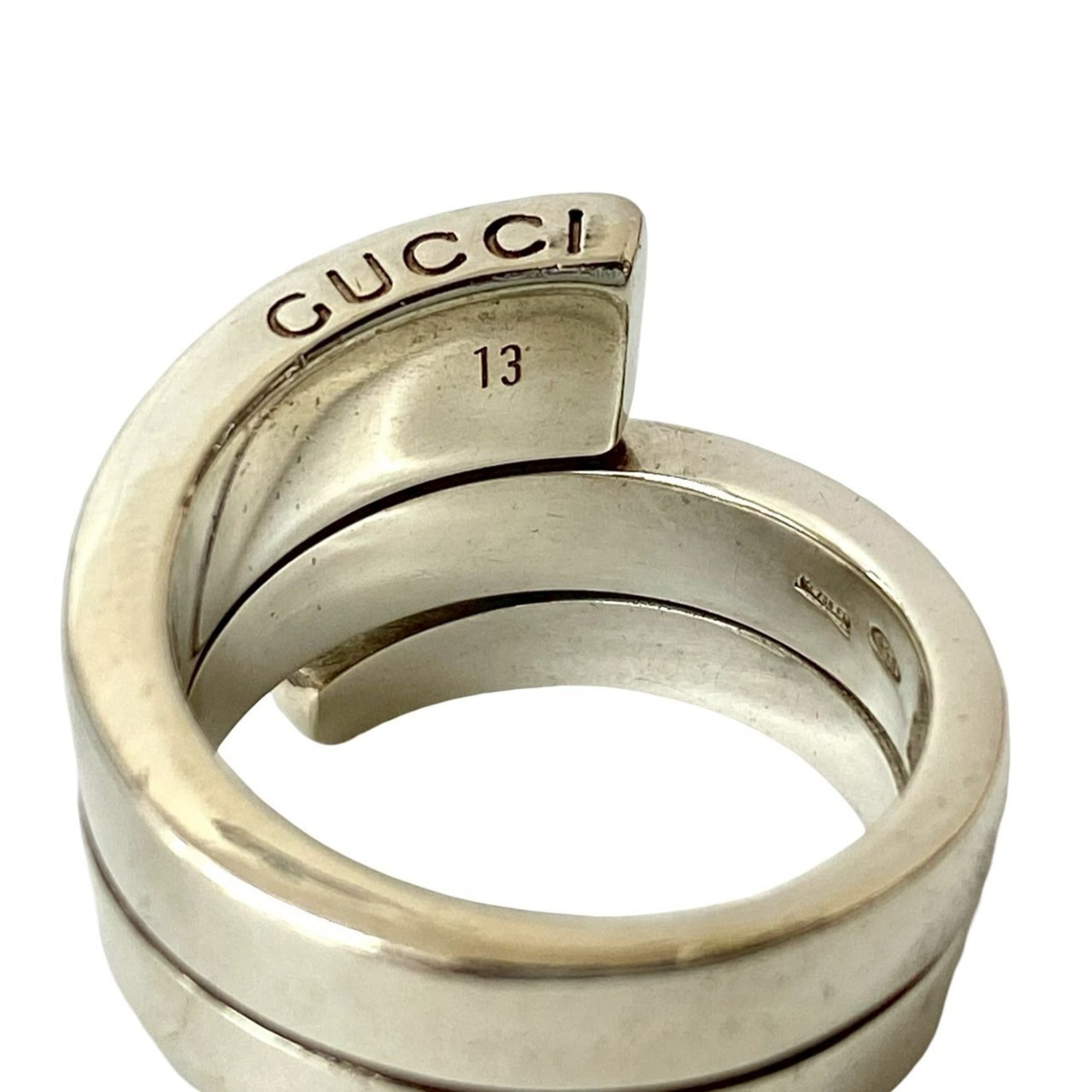 Gucci Silver Silver 925 Band Ring (Pre-Owned)
