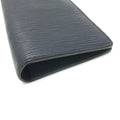 Louis Vuitton Navy Epi Leather Long Wallet (Bi-Fold) (Pre-Owned)