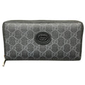Gucci Black Gg Supreme Long Wallet (Bi-Fold) (Pre-Owned)