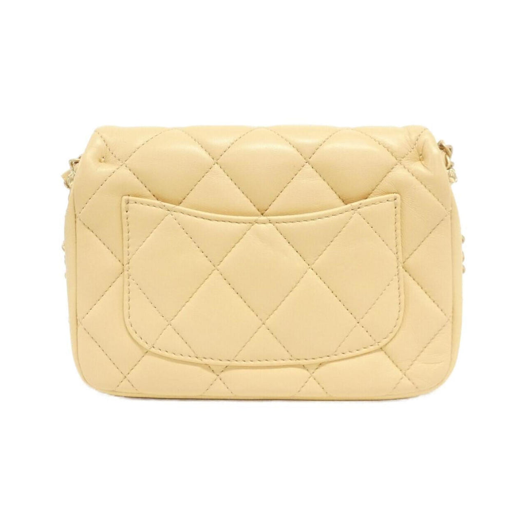 Chanel Beige Leather Shoulder Bag (Pre-Owned)
