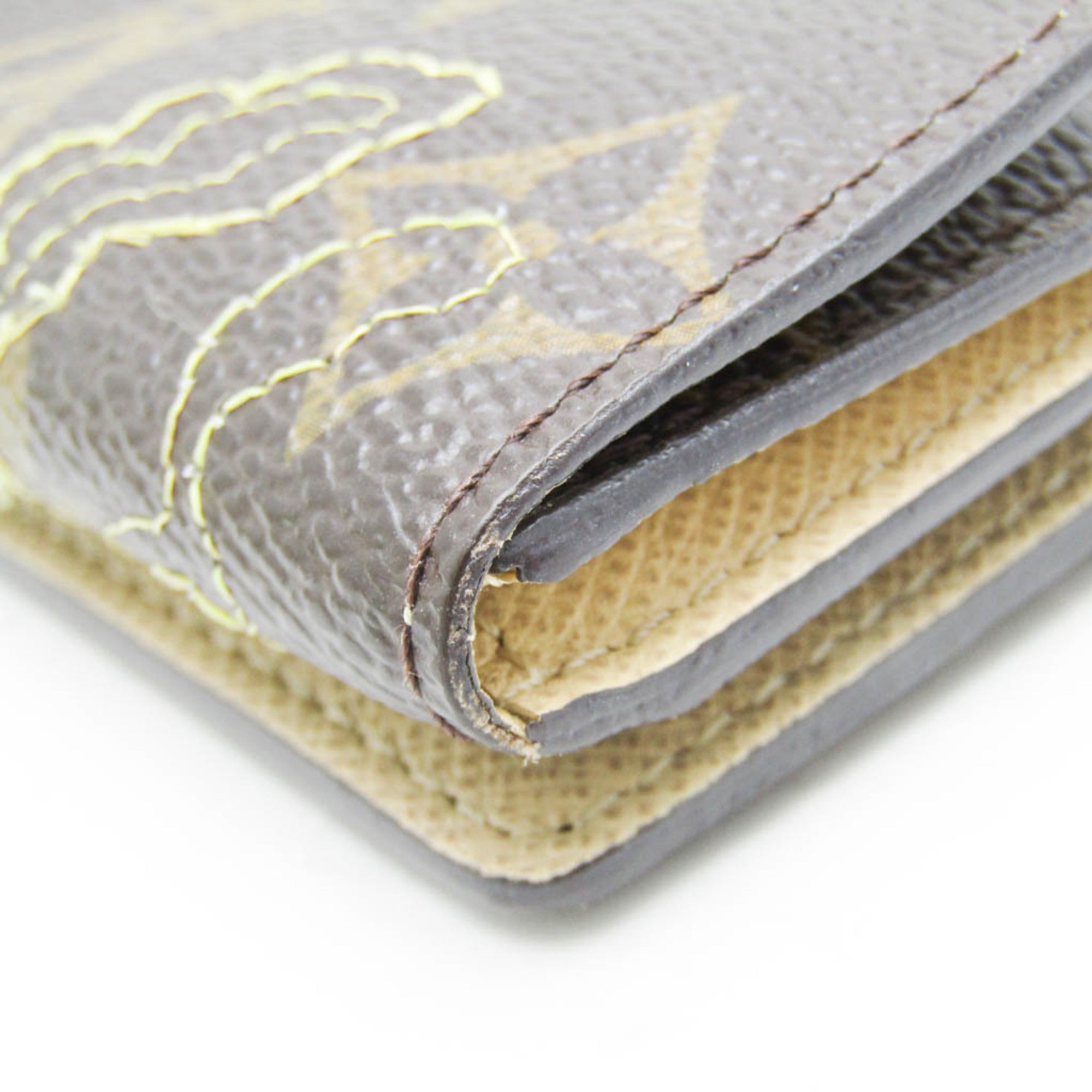 Louis Vuitton Monogram Dentelle Gold Brown Monogram Coin Purse/Coin Case (Pre-Owned)