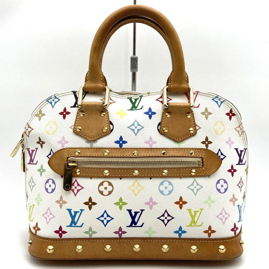 Louis Vuitton White Monogram Multicolore Handbag (Pre-Owned)