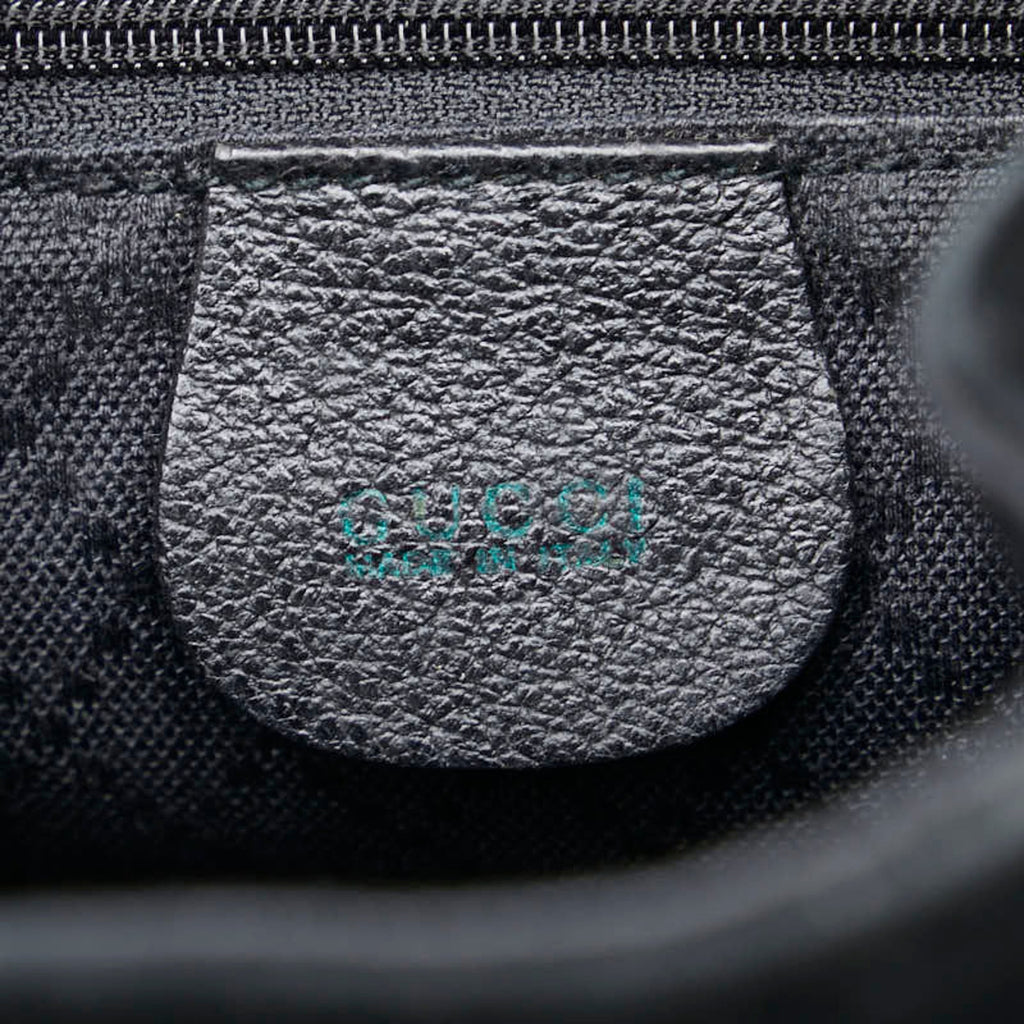 Gucci Black Leather Suede Backpack (Pre-Owned)