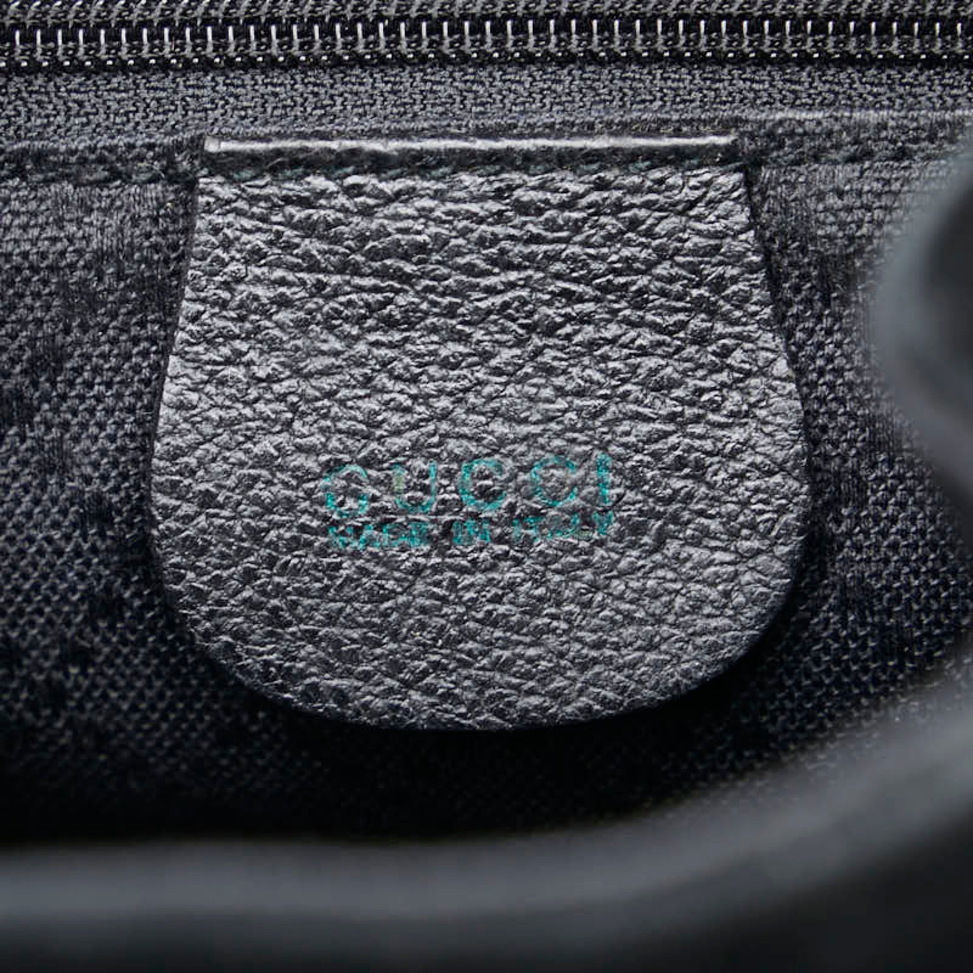 Gucci Black Leather Suede Backpack (Pre-Owned)