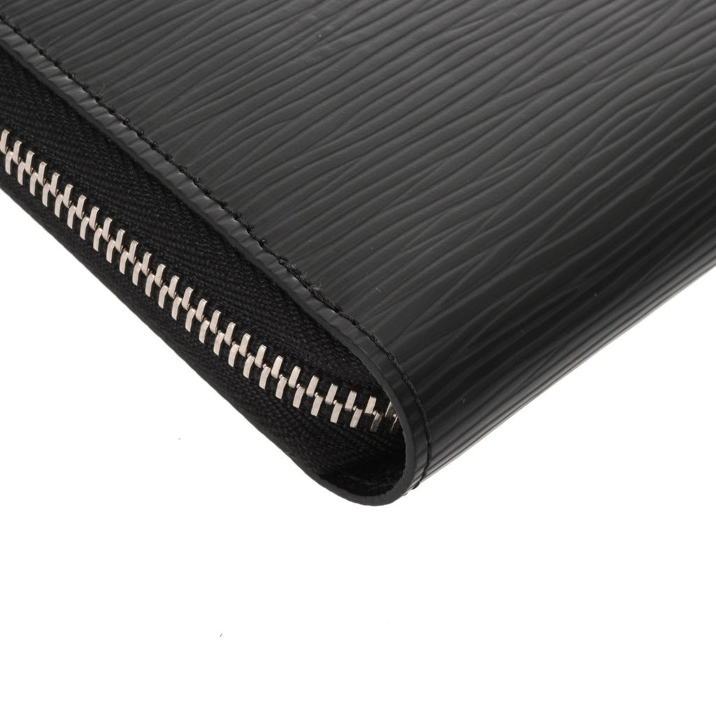 Louis Vuitton Noir Leather Long Wallet (Bi-Fold) (Pre-Owned)