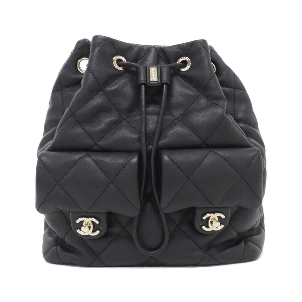 Chanel Black Leather Backpack (Pre-Owned)