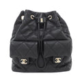 Chanel Black Leather Backpack (Pre-Owned)