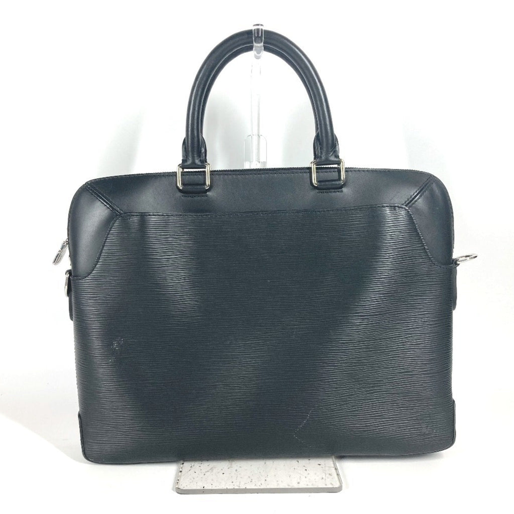 Louis Vuitton Black Noir Epi Leather Briefcase Tote Bag (Pre-Owned)