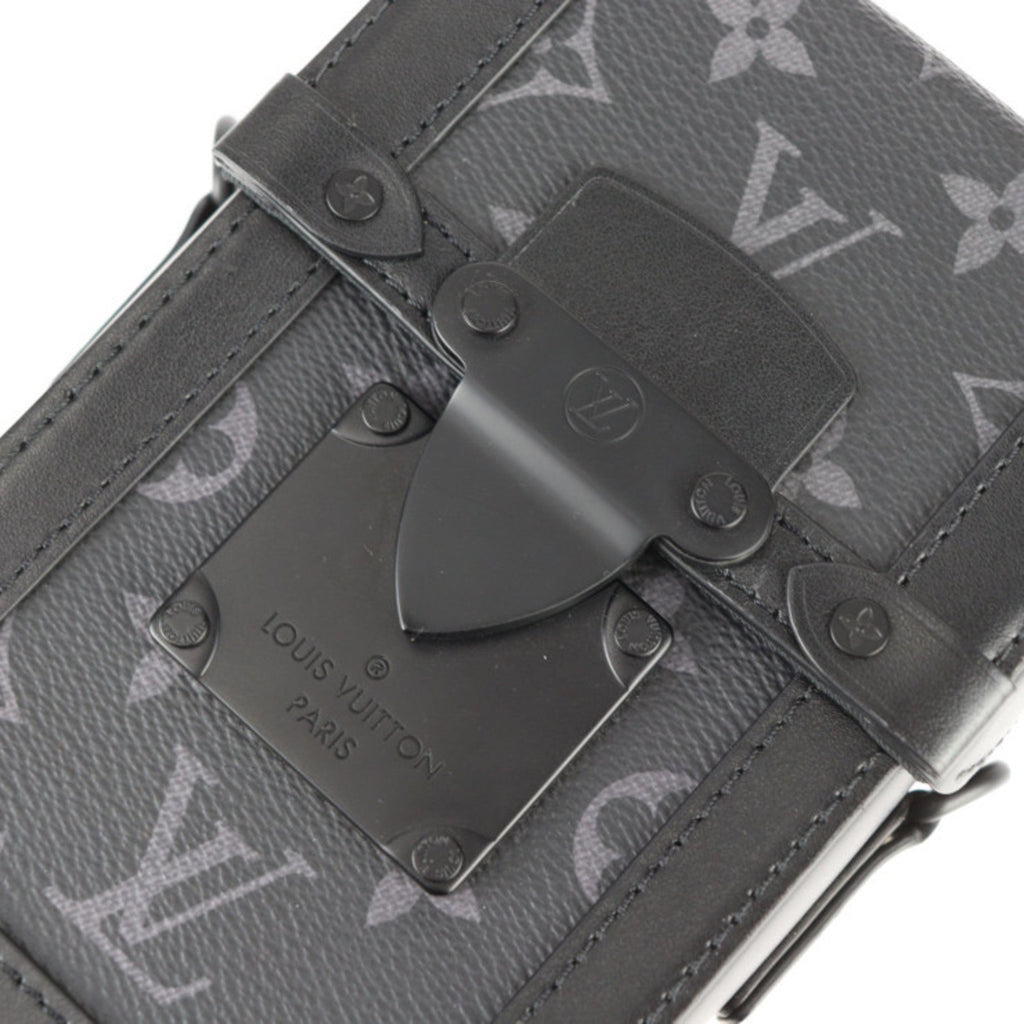 Louis Vuitton Black Gray Leather Pochette Pouch Shoulder Bag (Pre-Owned)