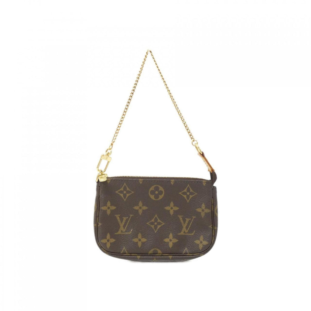 Louis Vuitton Marron Monogram Coated Canvas Pochette Pouch (Pre-Owned)