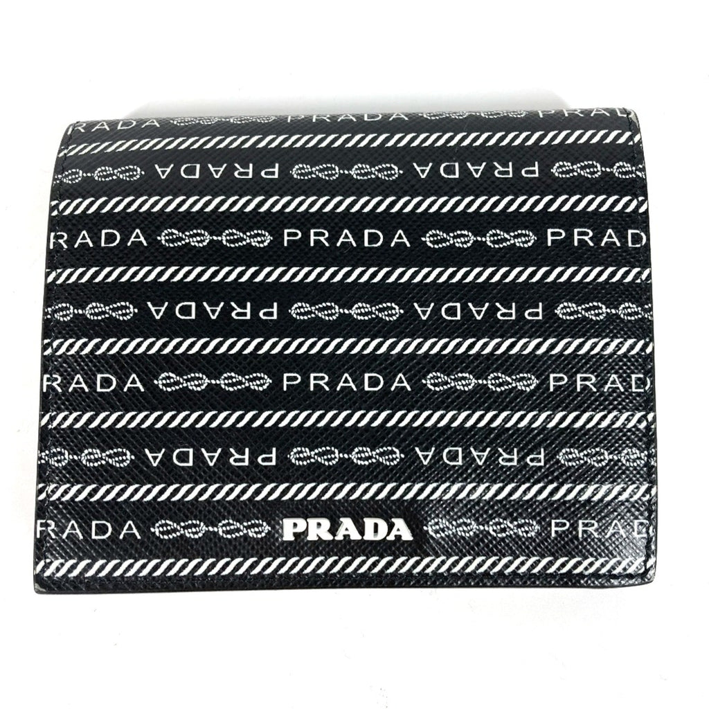 Prada Black Leather Wallet (Bi-Fold) (Pre-Owned)