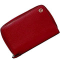 Gucci Red Color Leather Wallet (Bi-Fold) (Pre-Owned)