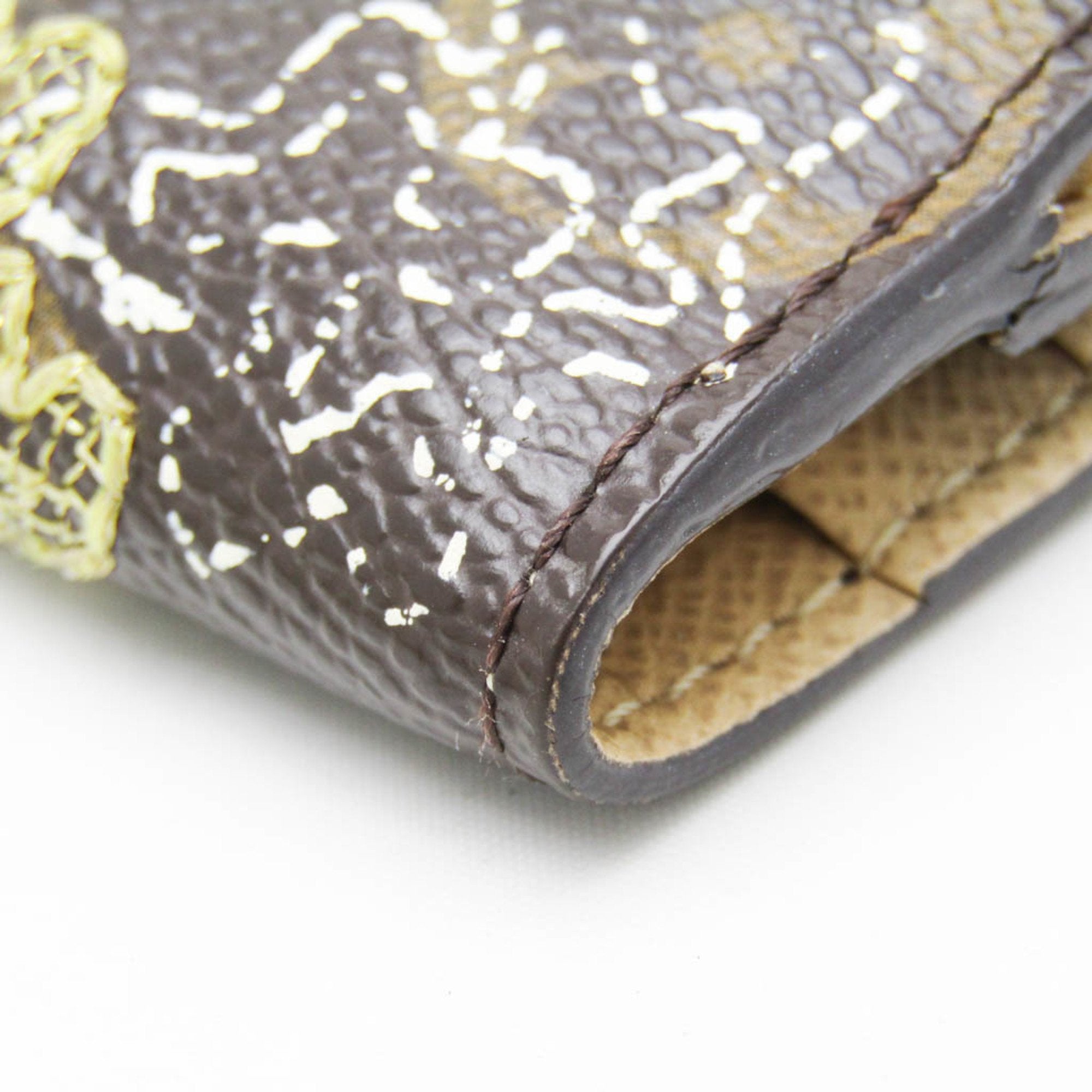 Louis Vuitton Monogram Dentelle Gold Brown Monogram Coin Purse/Coin Case (Pre-Owned)