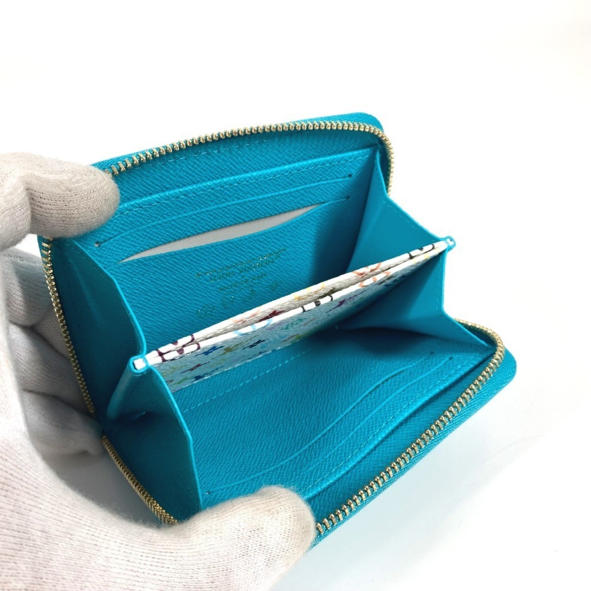 Louis Vuitton Epi Blue Epi Leather Coin Purse/Coin Case (Pre-Owned)