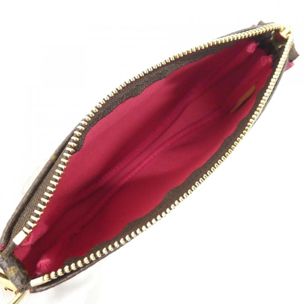 Louis Vuitton Marron Coated Canvas Pochette Pouch (Pre-Owned)