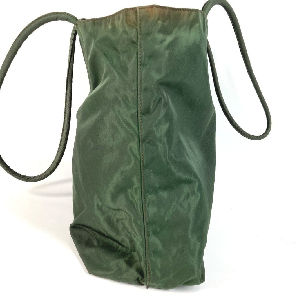 Prada Khaki Nylon Shoulder Bag Tote Bag (Pre-Owned)
