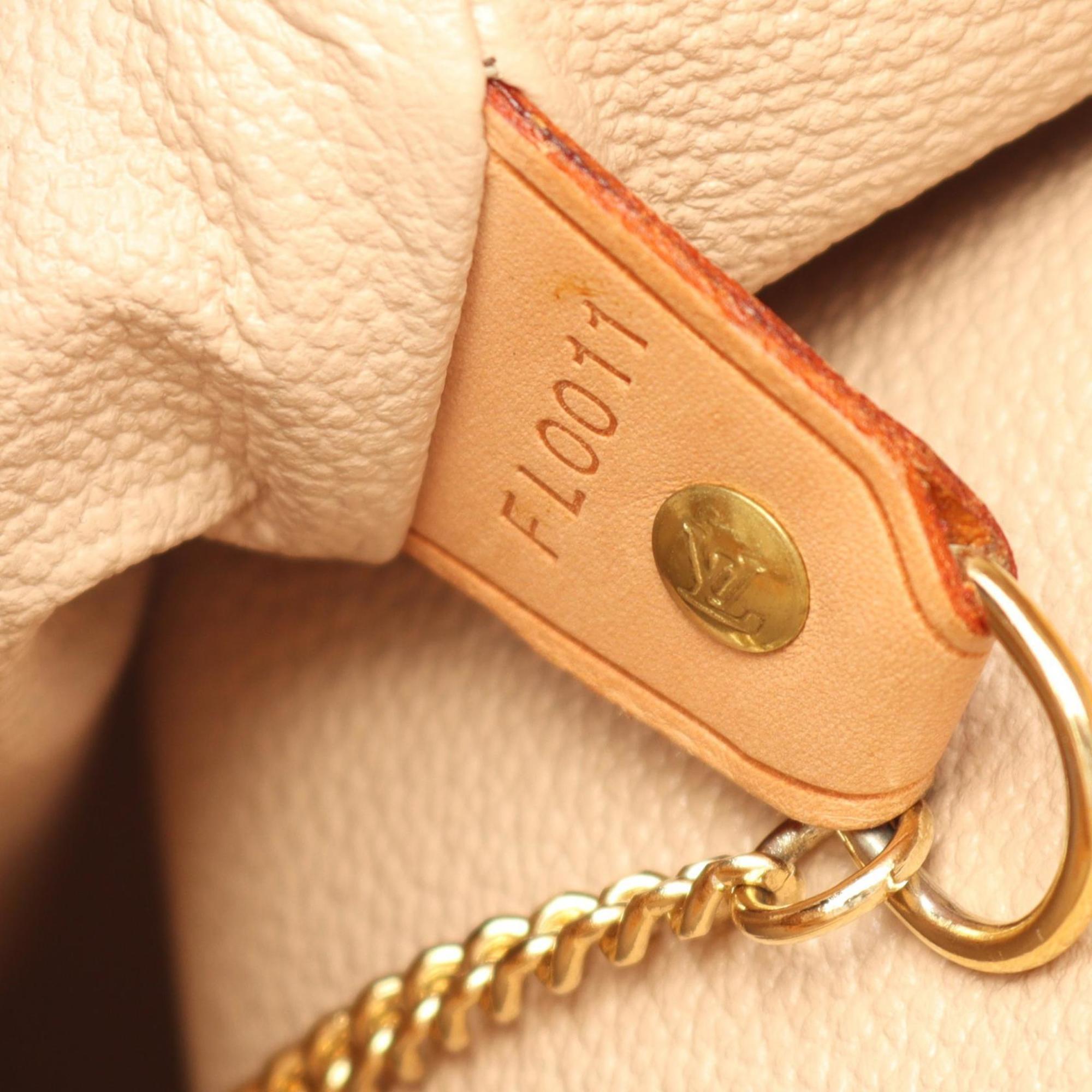 Louis Vuitton Brown Coated Canvas Leather Shoulder Bag (Pre-Owned)