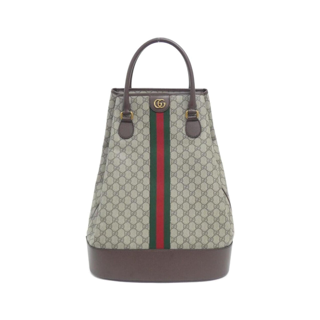 Gucci Ophidia Beige Brown Gg Supreme Handbag (Pre-Owned)