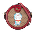 Gucci Brown Red Color Pvc Leather Shoulder Bag (Pre-Owned)