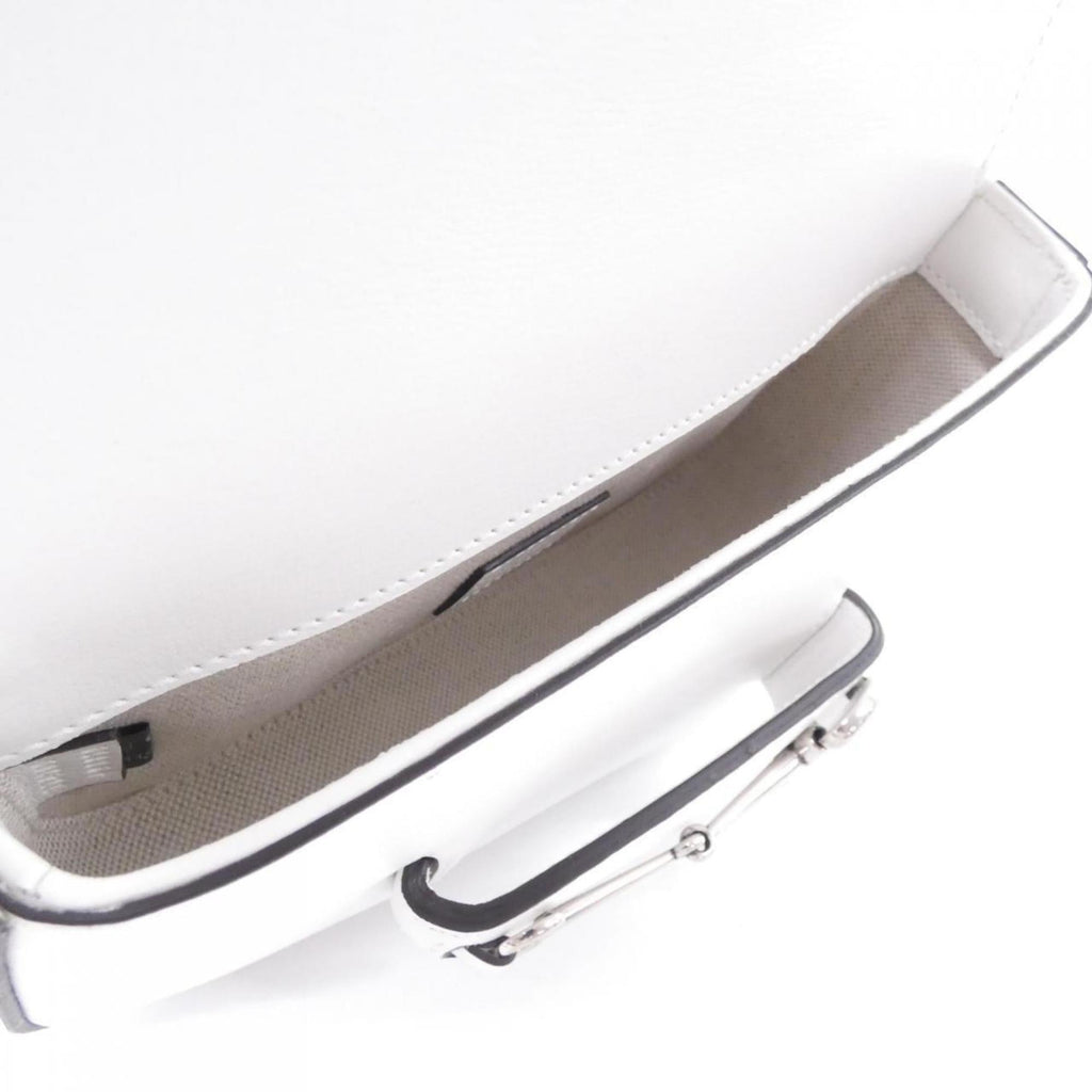 Gucci White Leather Shoulder Bag (Pre-Owned)