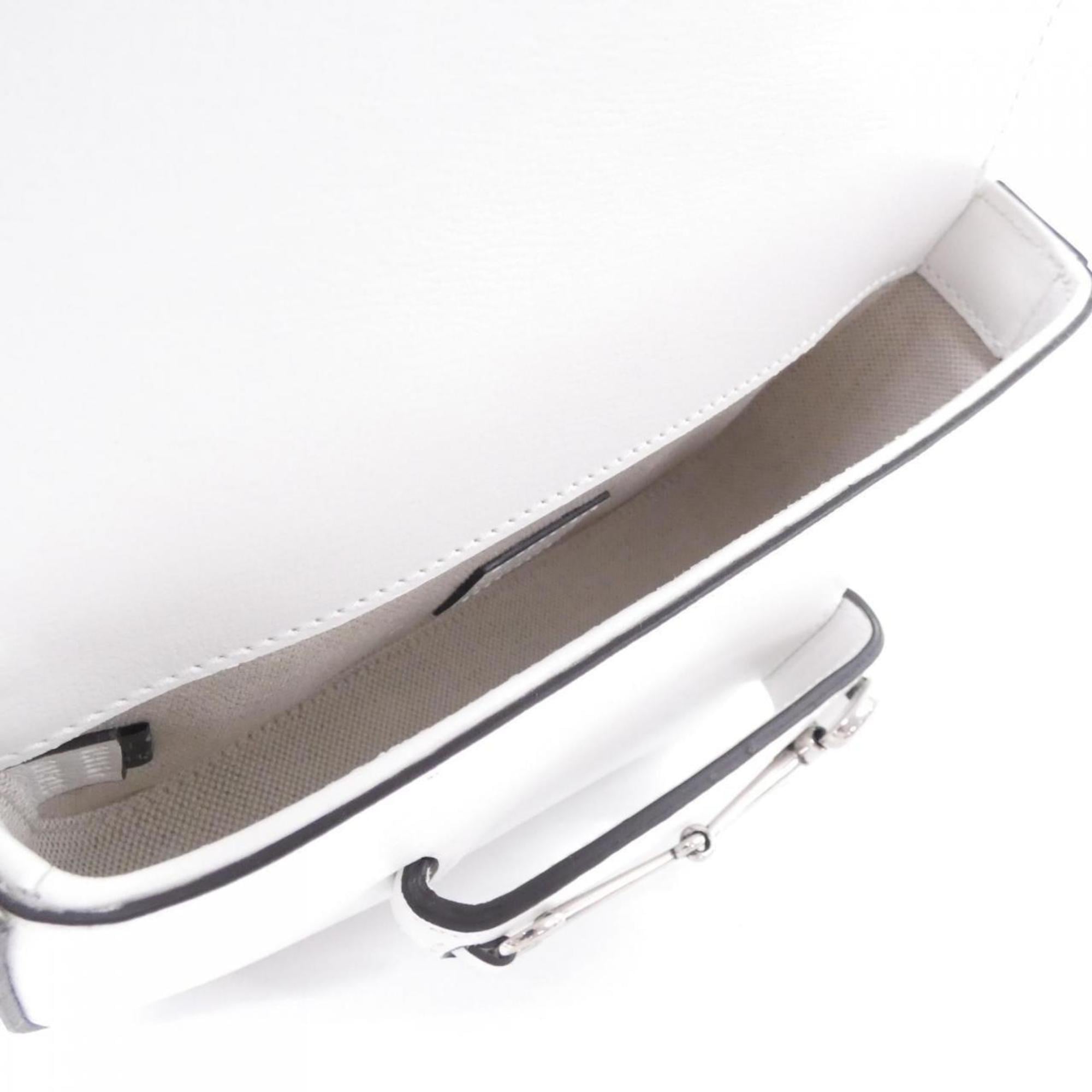 Gucci White Leather Shoulder Bag (Pre-Owned)