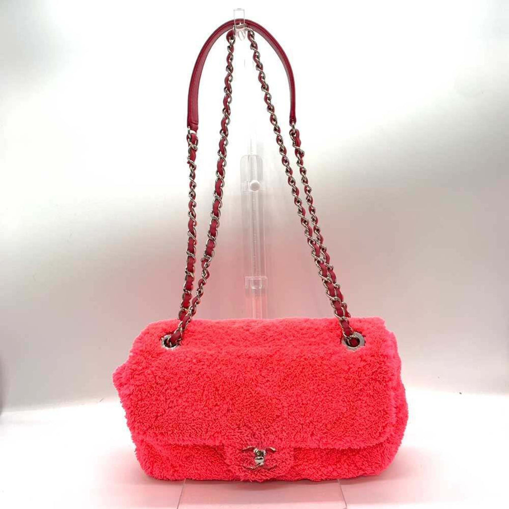Chanel Pile Fabric Pochette Shoulder Bag (Pre-Owned)