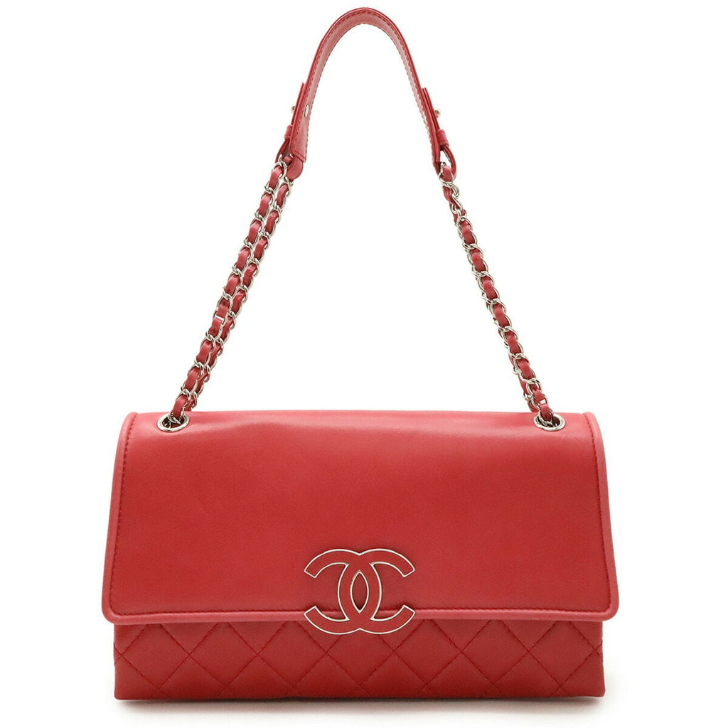 Chanel Pink Leather Shoulder Bag (Pre-Owned)