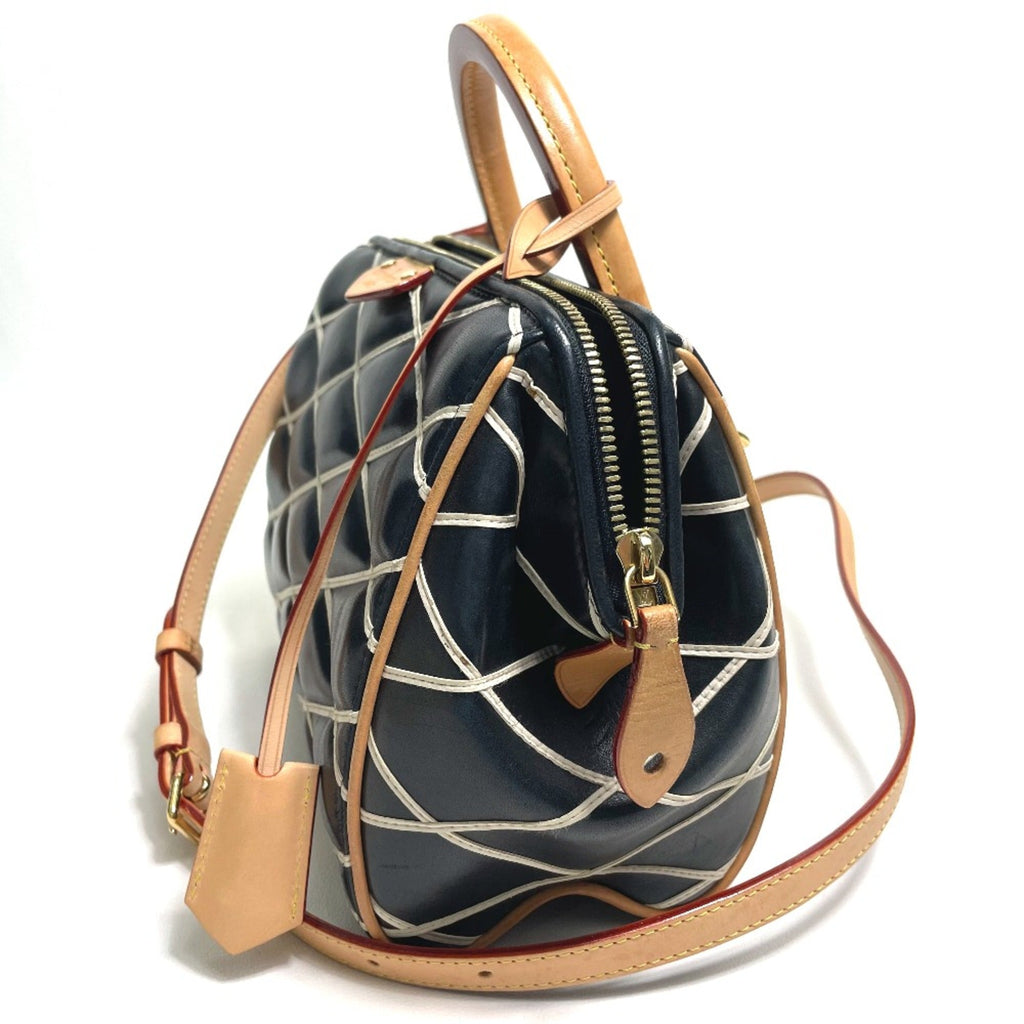 Louis Vuitton Black Leather Handbag (Pre-Owned)