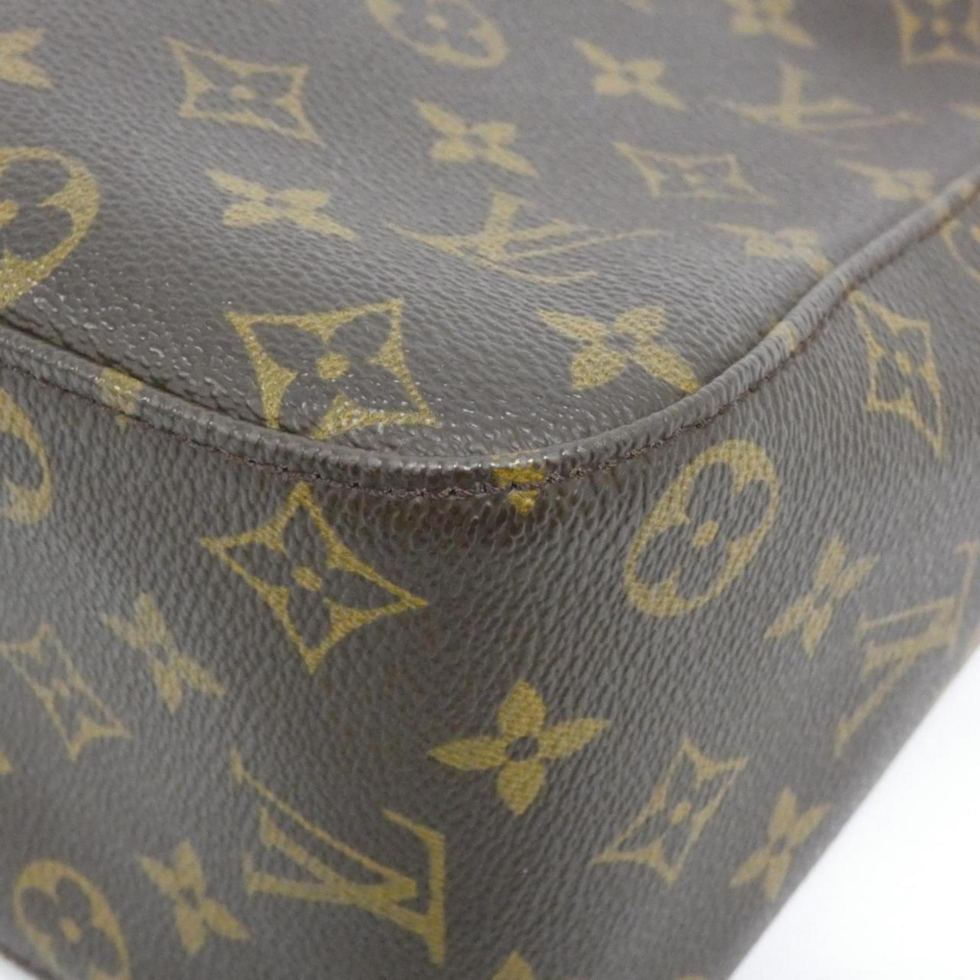 Louis Vuitton Marron Coated Canvas Shoulder Bag (Pre-Owned)