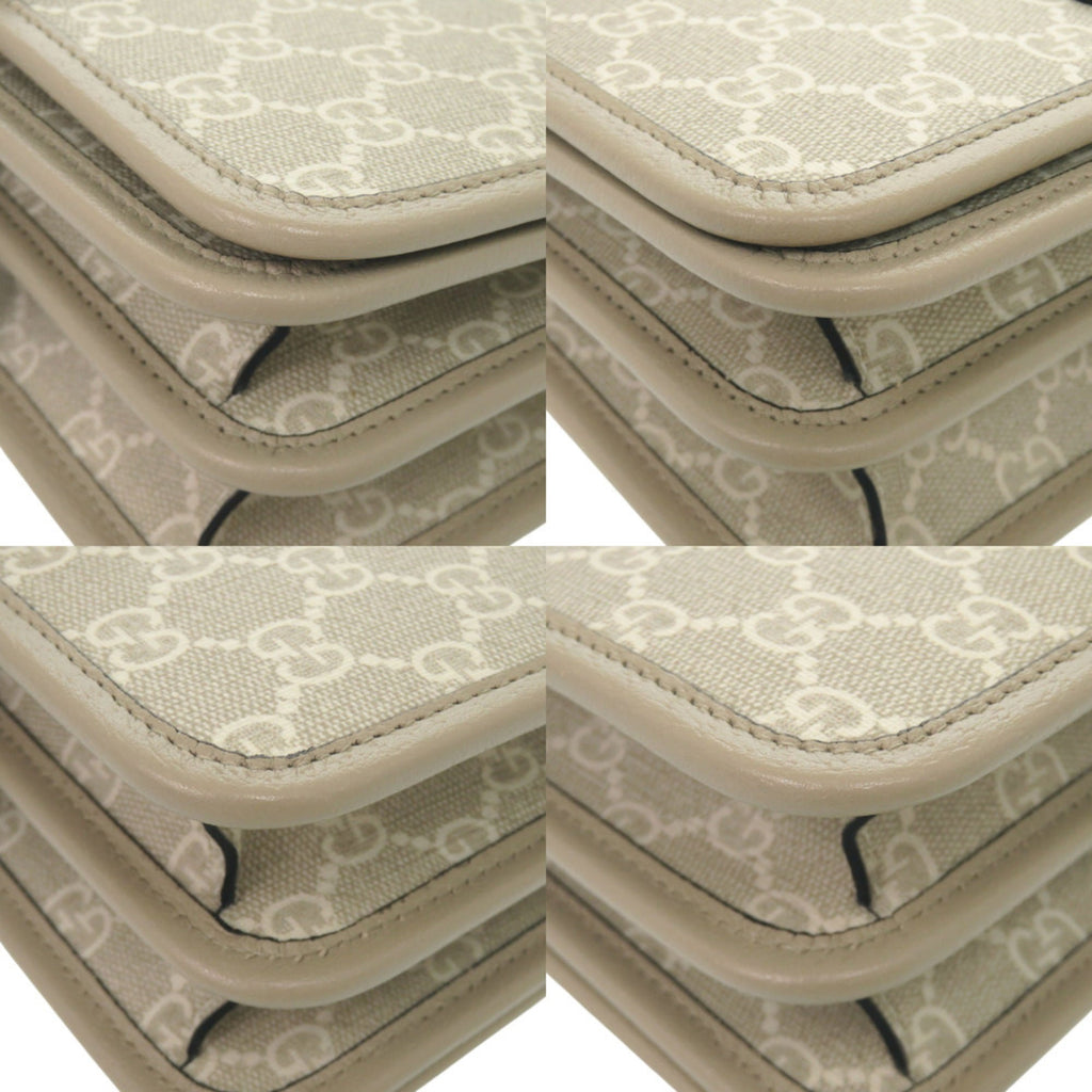 Gucci Beige Gg Supreme Shoulder Bag (Pre-Owned)
