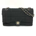Chanel Black Cloth Shoulder Bag (Pre-Owned)