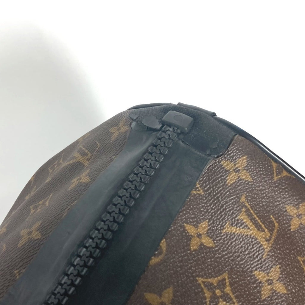 Louis Vuitton Black Brown Monogram Canvas Boston Bag (Pre-Owned)
