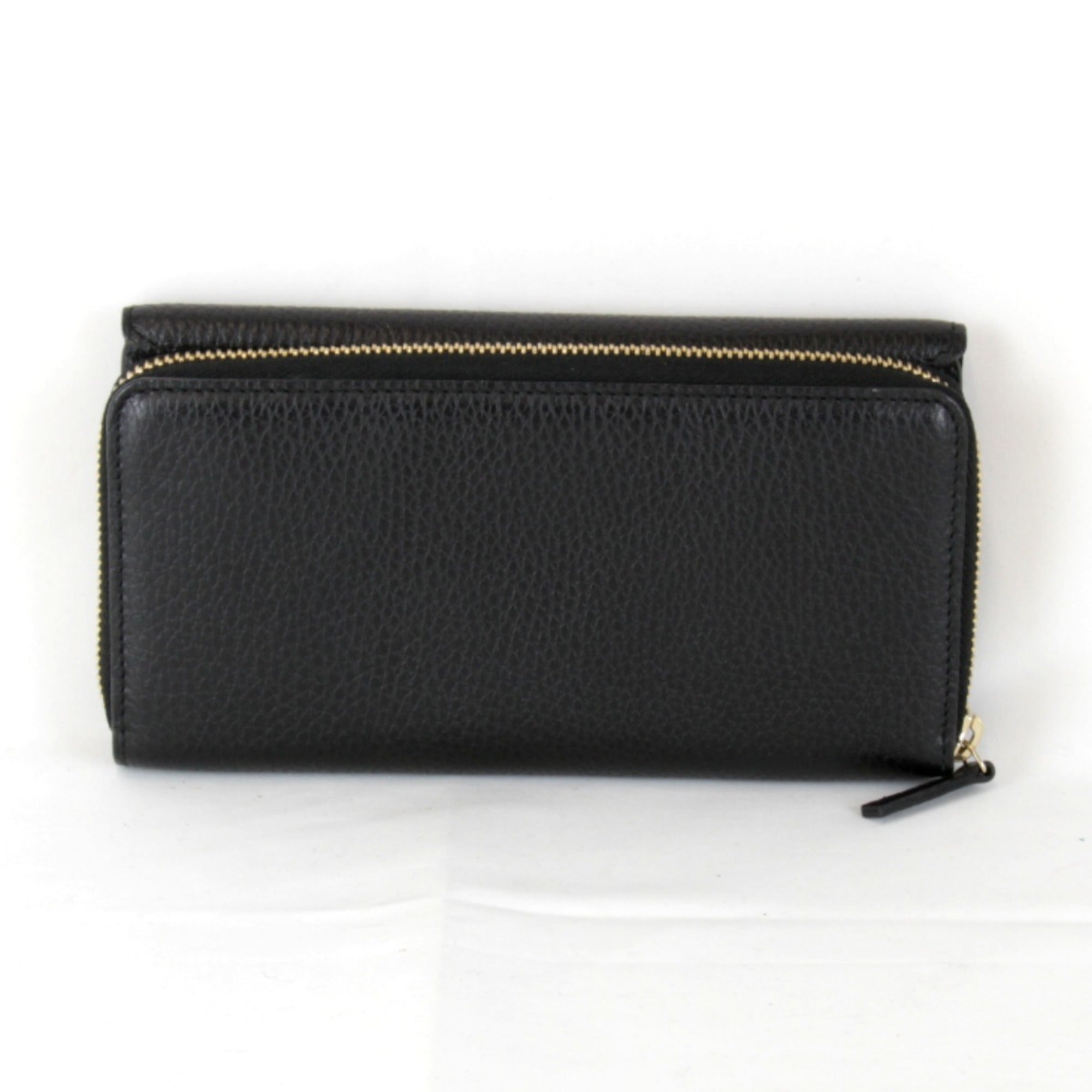 Gucci Black Leather Long Wallet (Bi-Fold) (Pre-Owned)