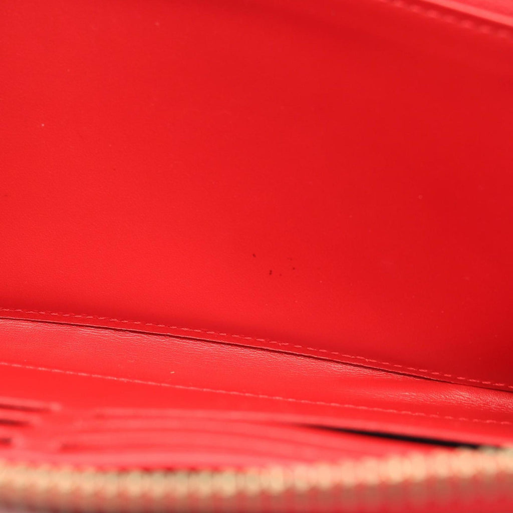 Louis Vuitton Cerise Red Color Vernis Leather Long Wallet (Bi-Fold) (Pre-Owned)