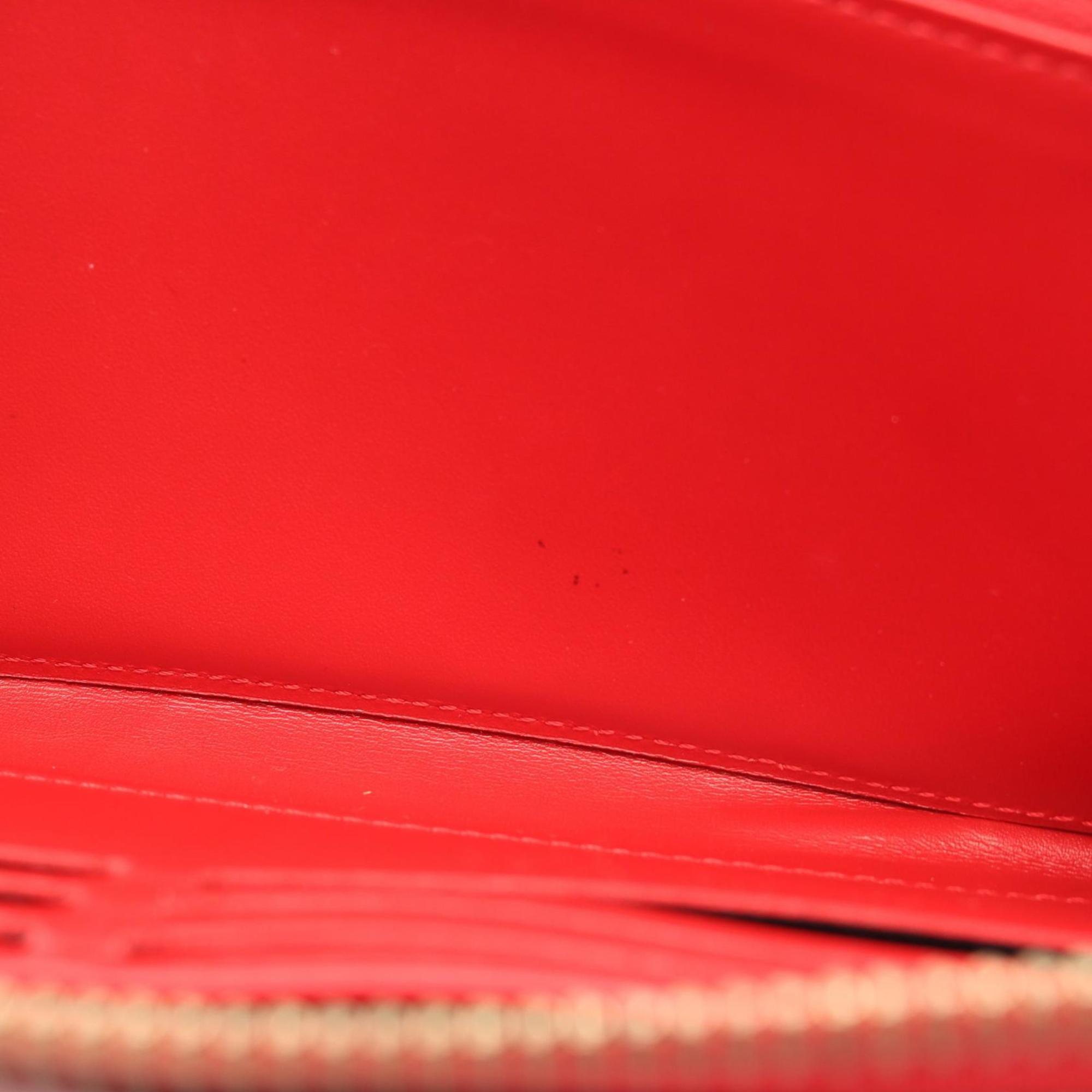 Louis Vuitton Cerise Red Color Vernis Leather Long Wallet (Bi-Fold) (Pre-Owned)