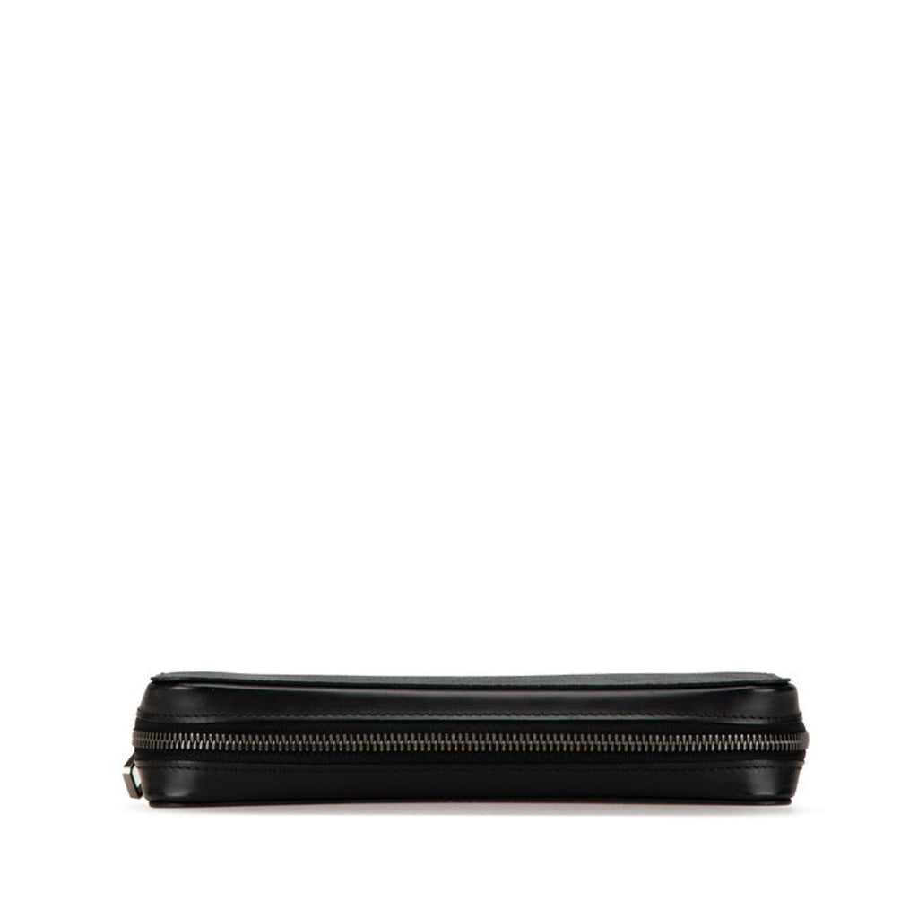 Louis Vuitton Black Pvc Leather Long Wallet (Bi-Fold) (Pre-Owned)