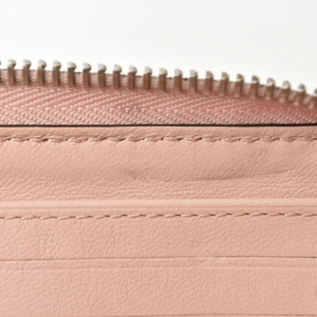 Louis Vuitton Magnolia Pink Leather Long Wallet (Bi-Fold) (Pre-Owned)