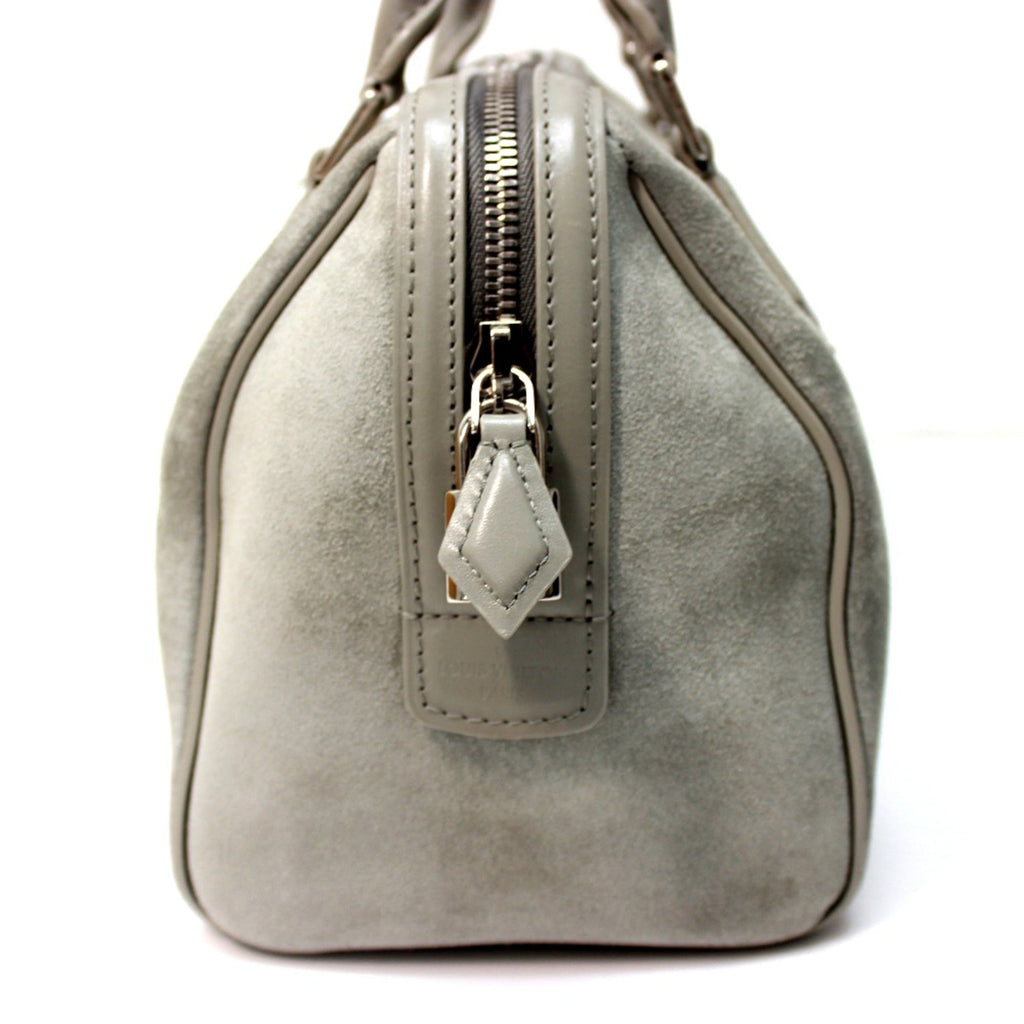 Louis Vuitton Gray Leather Handbag (Pre-Owned)