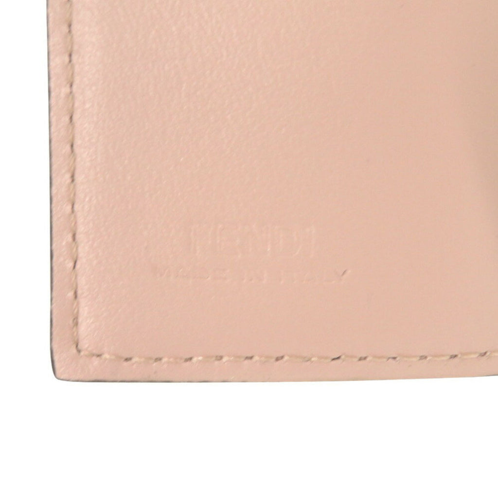 Fendi Pink Leather Wallet (Tri-Fold) (Pre-Owned)