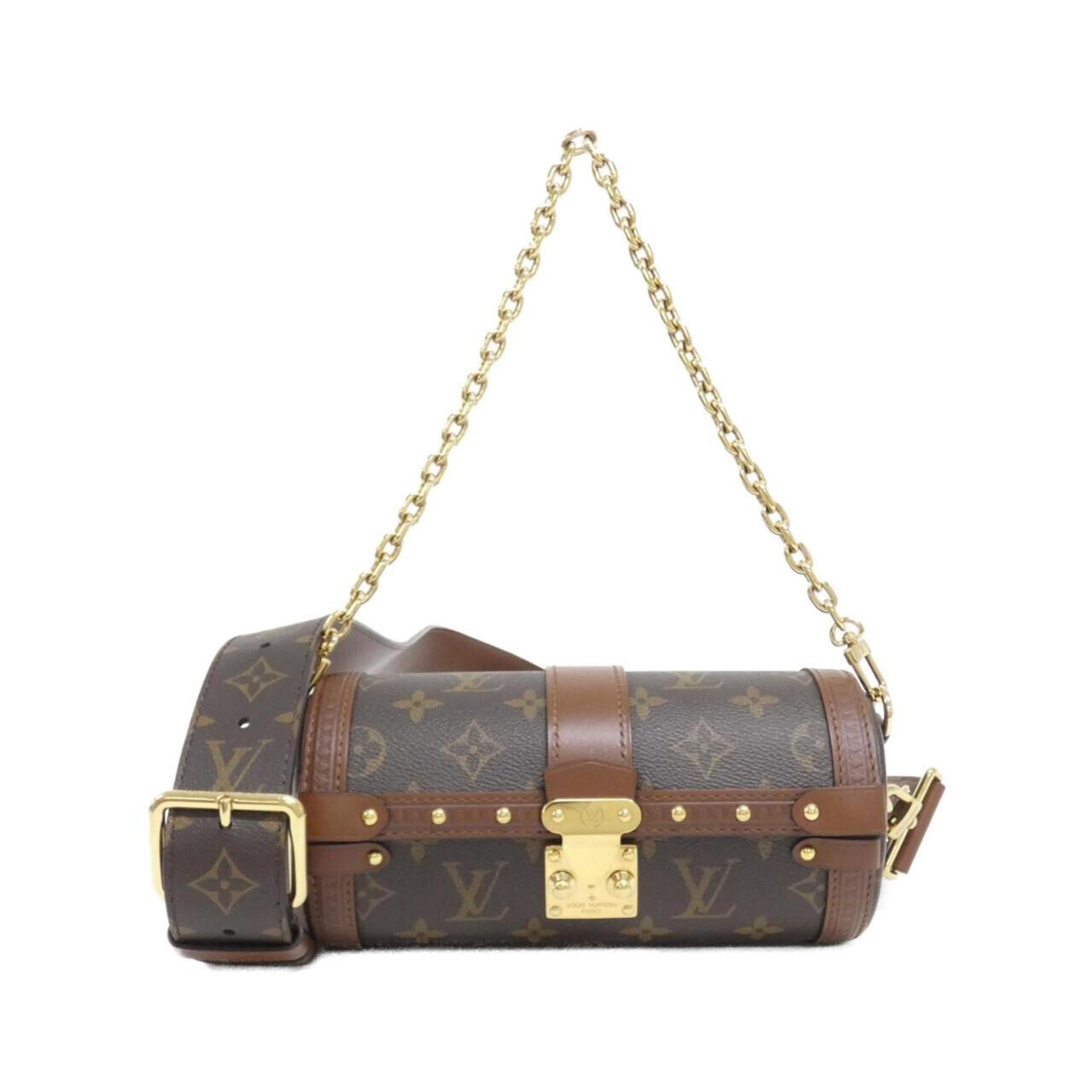 Louis Vuitton Marron Coated Canvas Shoulder Bag (Pre-Owned)