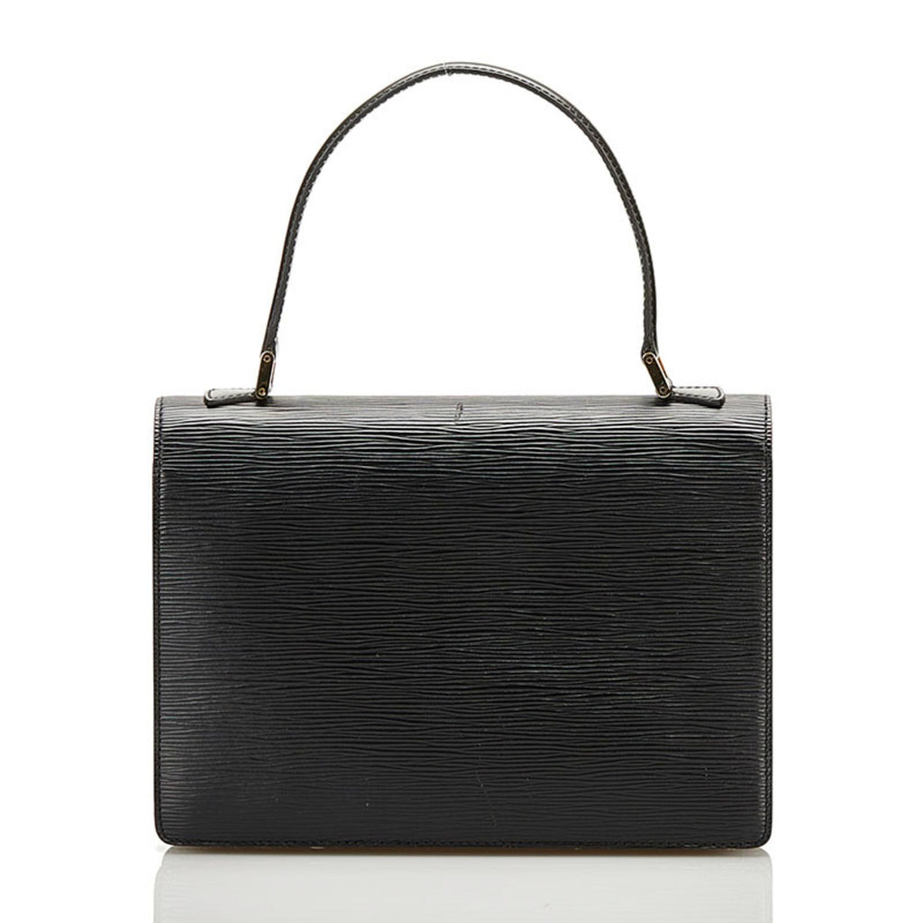 Louis Vuitton Black Noir Leather Handbag (Pre-Owned)
