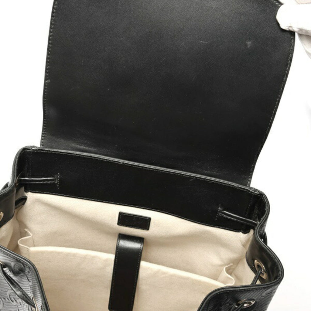 Gucci Black Leather Backpack (Pre-Owned)