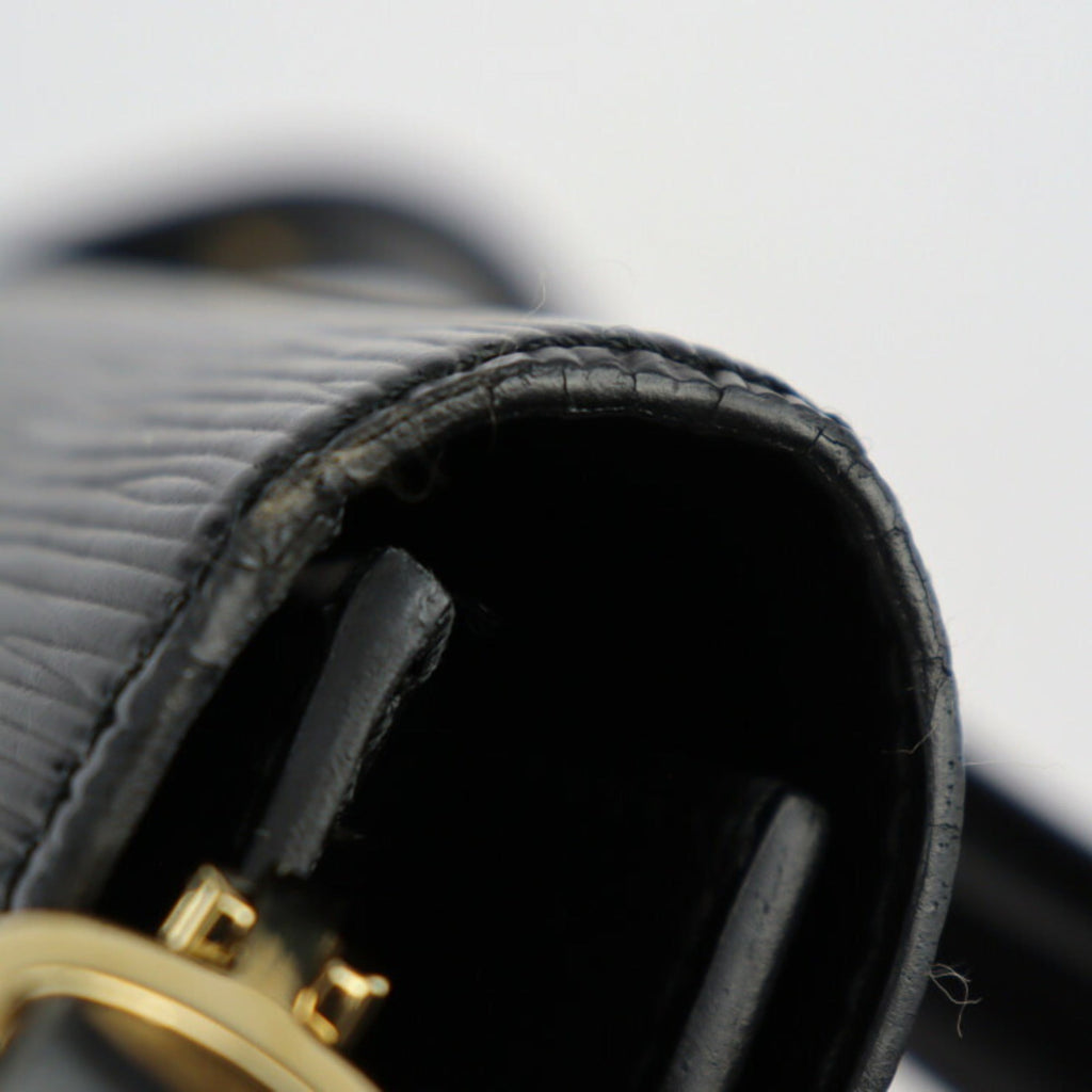 Louis Vuitton Black Epi Leather Handbag Shoulder Bag Tote Bag (Pre-Owned)