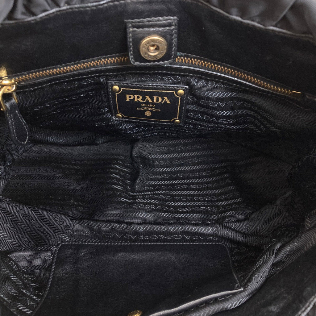 Prada Black Nylon Tote Bag (Pre-Owned)
