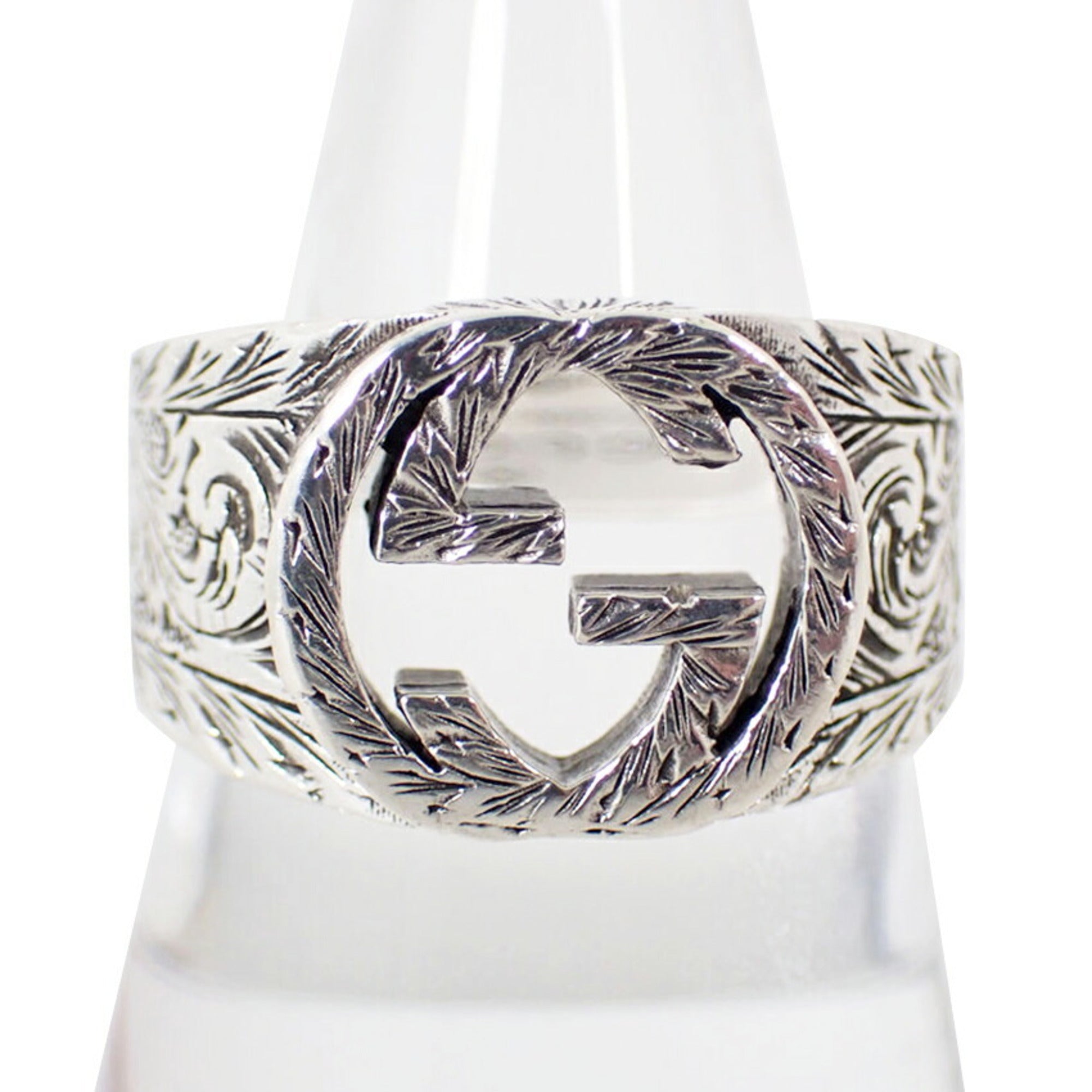 Gucci Sterling Silver 925 Band Ring (Pre-Owned)