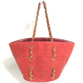 Chanel Red Leather Shoulder Bag (Pre-Owned)