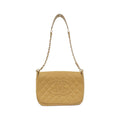 Chanel Beige Grained Calfskin Shoulder Bag (Pre-Owned)