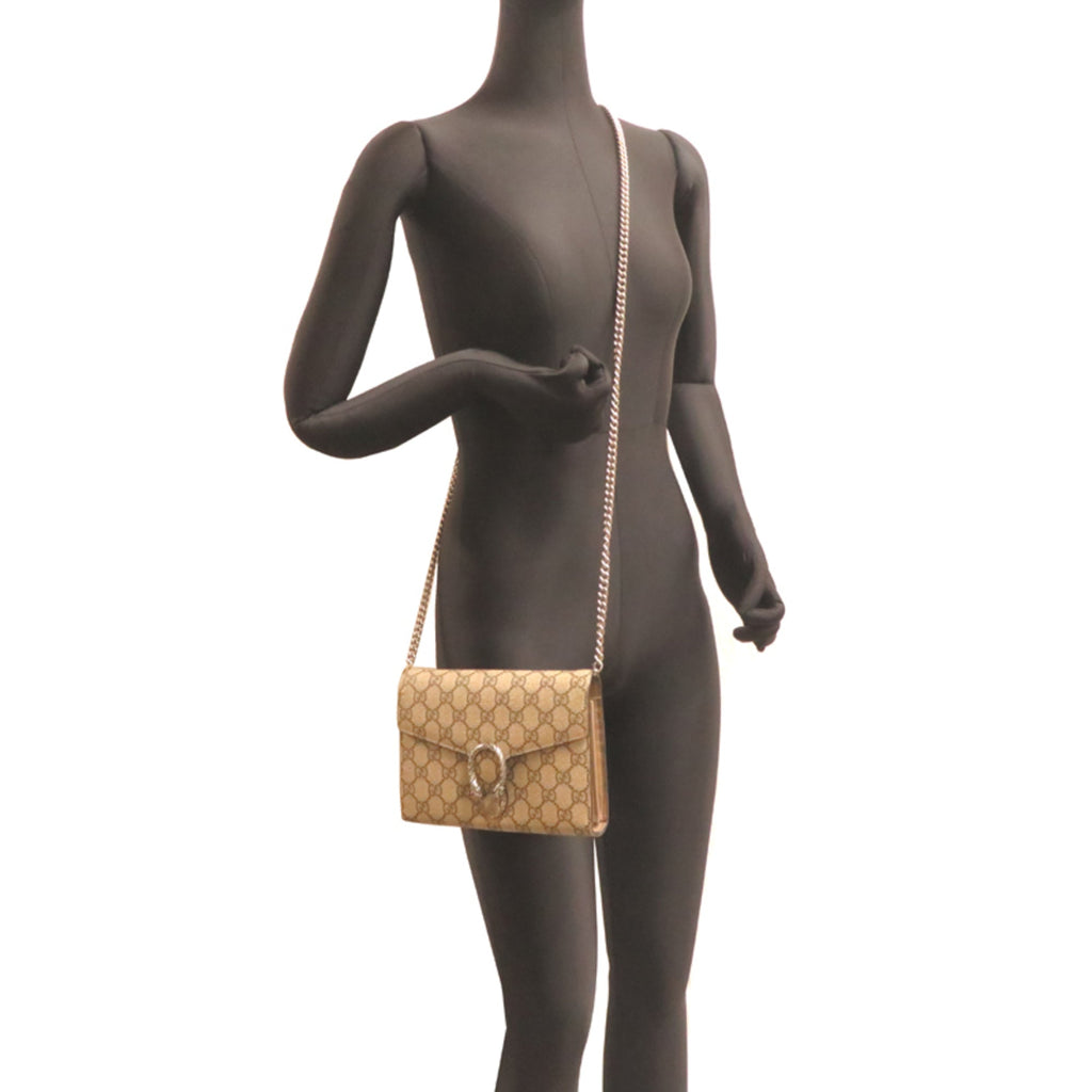 Gucci Beige Gg Supreme Shoulder Bag (Pre-Owned)