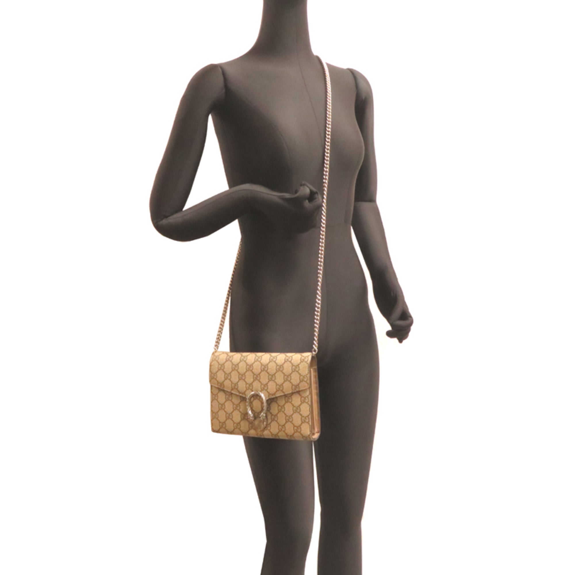 Gucci Beige Gg Supreme Shoulder Bag (Pre-Owned)