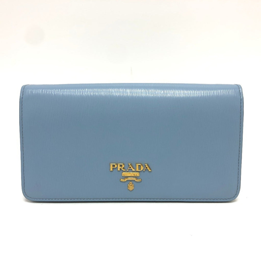 Prada Blue Leather Shoulder Bag (Pre-Owned)